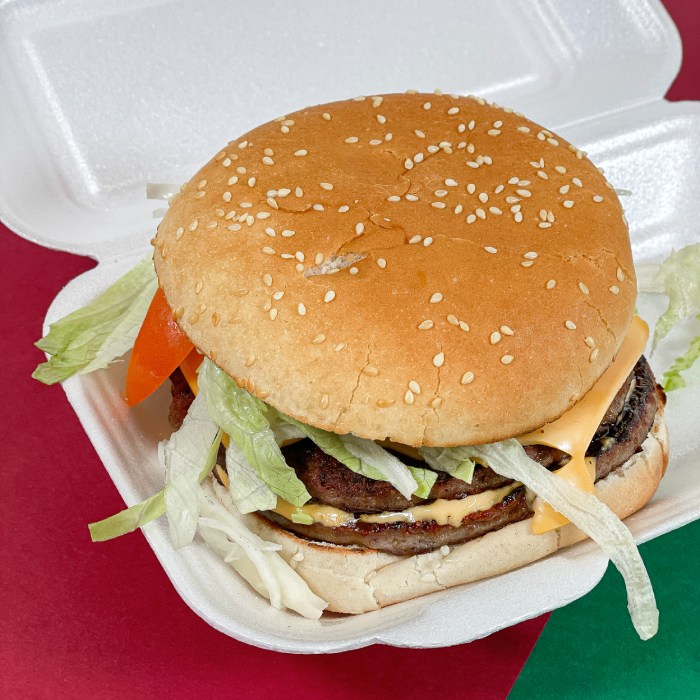 Burger Served at Barracuda Takeaway in Boness