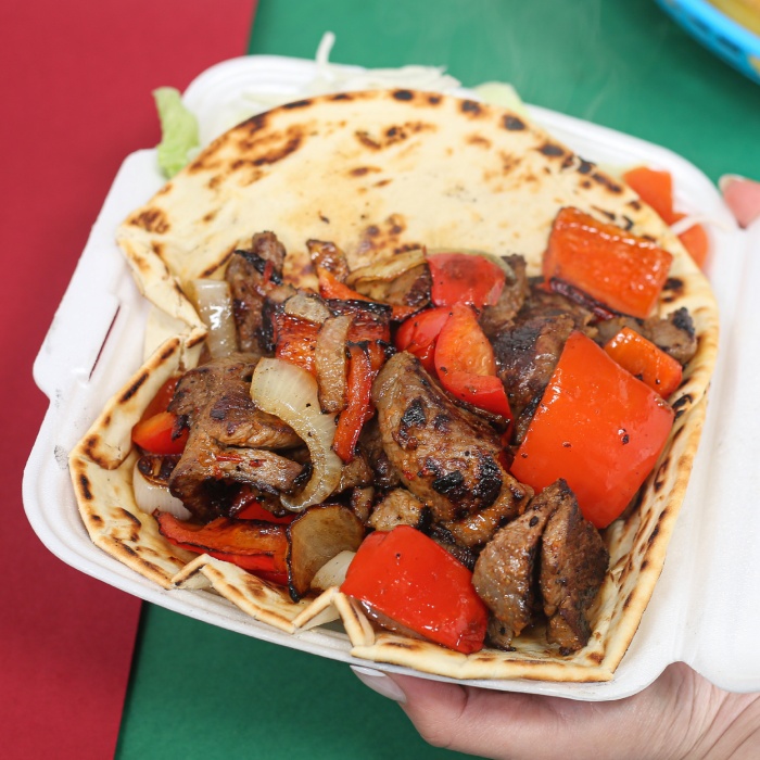 Kebab Served at Barracuda Takeaway in Boness